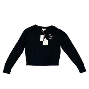 Cozie by Pink Rose Cherry Comb Sweatshirt Black Size XS